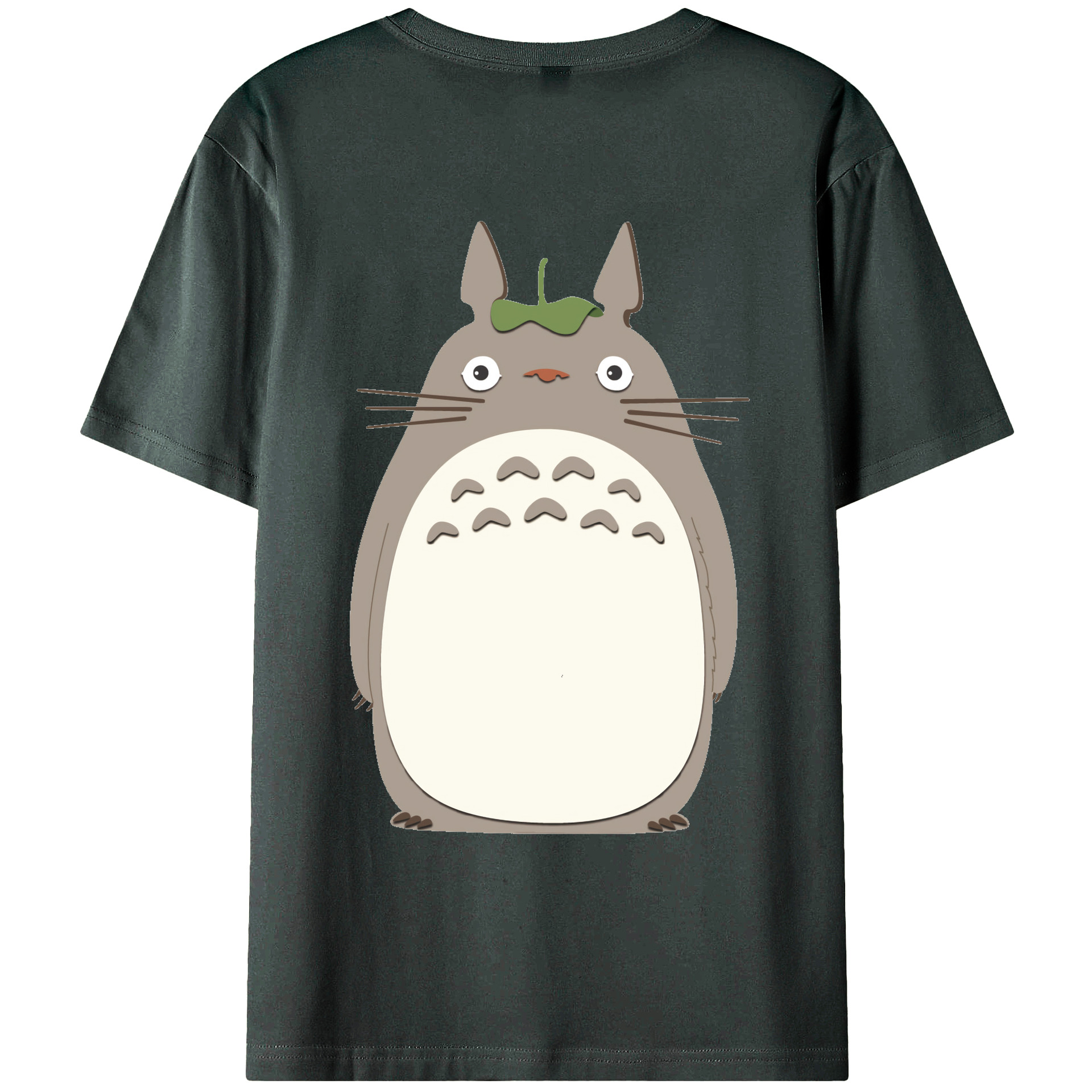 （画像用） となりのトトロ 草壁メイ 草壁サツキ My Neighbor Totoro Satsuki Kusakabe Mei Kusakabe 綿100％ メンズ半袖Tシャツ（バックプリント） 通気性
